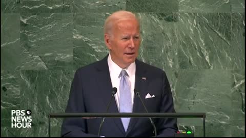 President Biden addresses the 2022 United Nations General Assembly