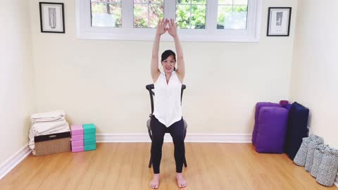 Gentle chair yoga - easy for beginners and seniors