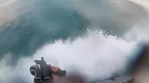 Crazy footage of an israeli hamas naval battle