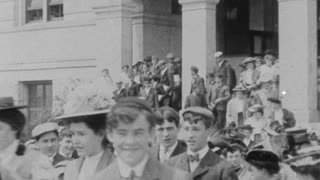 Graduation Day in A Co-Educational School (1914 Original Black & White Film)