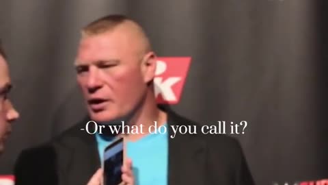 Brock Lesnar's opinion on news of mcgregor moving to WWE