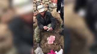 Man Digs Up Garden To Find Buried 7K GBP