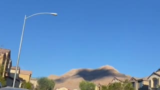 Strange shadow on the mountain.