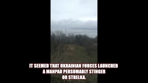 🔴 Russian War In Ukraine - Russian MI-8 Helicopter Dodges Ukrainian Anti-Air Missile Near Kyiv