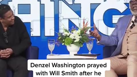 Denzel Washington prayed with Will Smith after he slapped Chris Rock