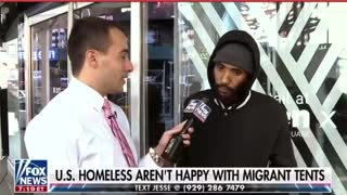 US Homeless Aren’t Happy With Migrant Tents