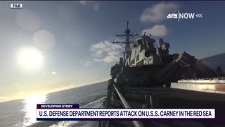 American warship comes under attack in Red Sea