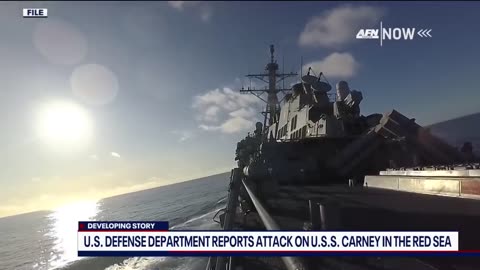 American warship comes under attack in Red Sea