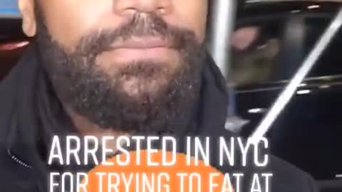 Arrested in NYC for...