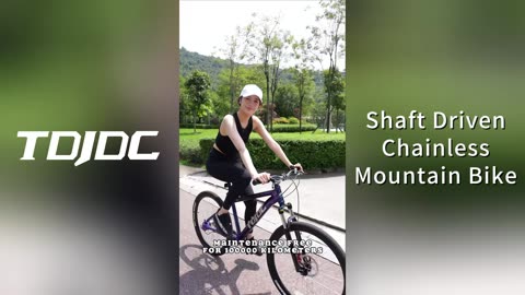 How about our JDC300 dark blue shaft driven chainless mountain bike?