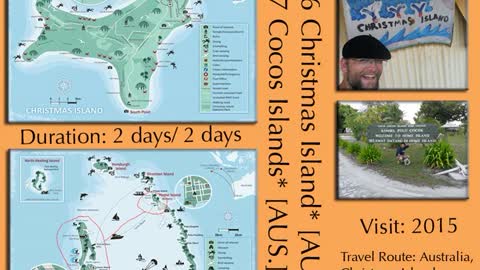 Geo-Jigsaw: #106-#107 Christmas Island, Cocos Islands