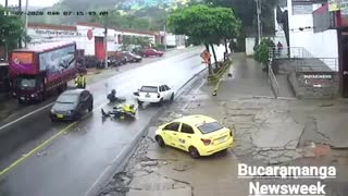 Video: Imprudencias ocasionaron accidente en el norte de Bucaramanga