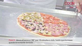 Receta Cocinarte: Pizza cuatro estaciones