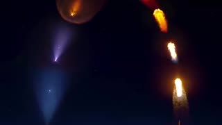 Space X Launch in Time Lapse