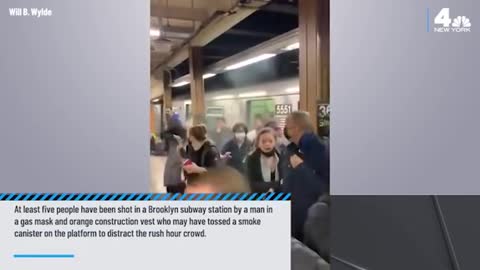 Brooklyn Subway Shooting: Cell Video Shows Commuters Flee , Smoke Underground | NBC New York