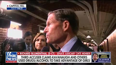 Democratic Sen Dick Blumenthal calls Kavanaugh ‘untruthful’