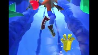 Inferno Zombot Battle Run Gameplay On Snow Go - Crash Bandicoot: On The Run!