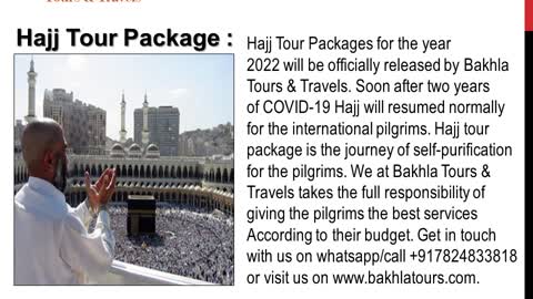 Cheap Hajj Tour Package 2022