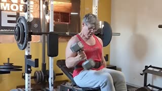 SEATED DB CURLS -35lbx12🎥 - SATURDAY NOV 18 let's get back on track