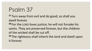 Psalm 37:23-40 Devotion
