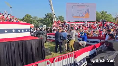 President Trump's Butler PA rally, what I filmed from the front row immediately after