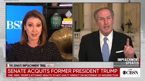 Trump Lawyer DESTROYS CBSN Anchor For Downplaying Dems Falsifying Evidence At Impeachment Trial