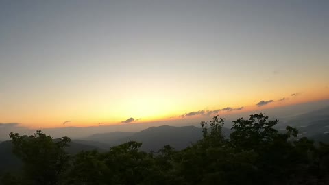 Horizon from top of mountain