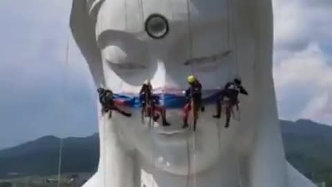 Masking Statues Now in Japan