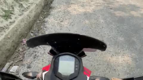 Roadside with demon helmet