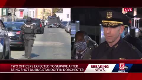 3 Boston police officers shot in standoff; suspect killed as officers return fire
