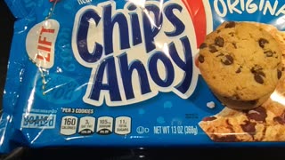 Eating Nabisco Chips Ahoy! Real Chocolate Chip Cookies, Dbn, MI, 3/26/24