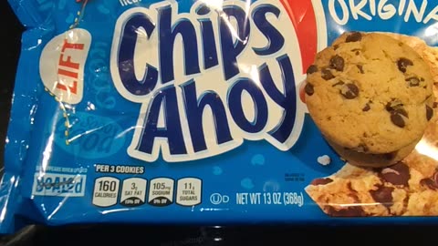 Eating Nabisco Chips Ahoy! Real Chocolate Chip Cookies, Dbn, MI, 3/26/24