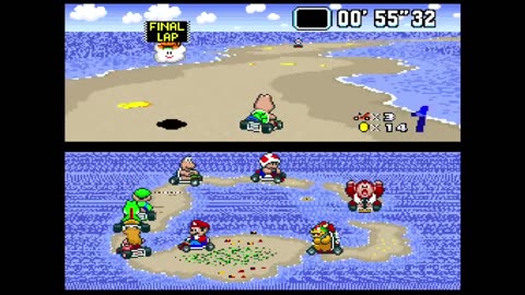 Super Mario Kart for Super Nintendo Entertainment System (SNES) - 150cc class