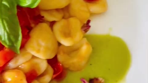 Fresh Italian pasta Orecchiette from Puglia