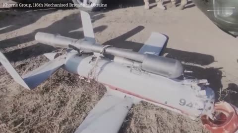 Ukrainian troops shot down the decoy UAV in a unknown location.