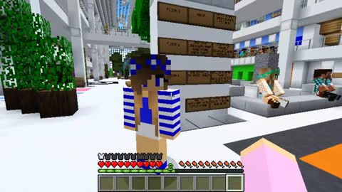 Minecraft School _ LITTLE KELLY & LITTLE CARLY GO BACK TO SCHOOL!