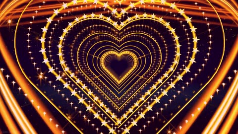 414. Shiny Heart Effect😊Glow Neon Hearts Tunnel Cute Love