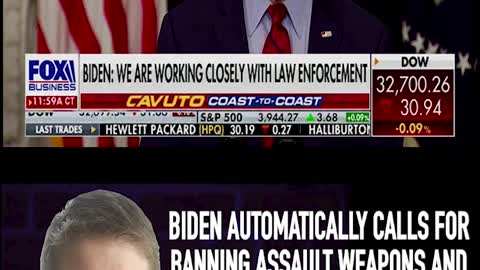 BIDEN AUTOMATICALLY CALLS FOR BANNING ASSAULT WEAPONS & HIGH CAPACITY MAGAZINES