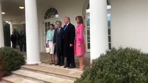 Iván Duque y Donald Trump se reúnen en la Casa Blanca