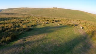 Drone footage. Dartmoor Landscape