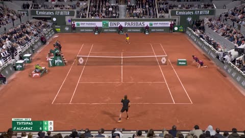 Stefanos Tsitsipas vs Carlos Alcaraz /Quarter-Final /French Open 2024/Extended Highlights