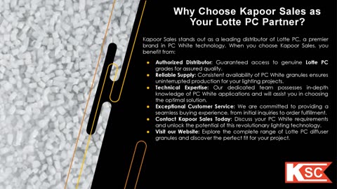 Kapoor Sales: Your One-Stop Shop for High-Quality PC White for Lighting