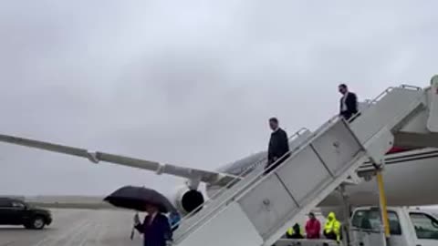 President @realDonaldTrump arrives in Grand Rapids, MI!