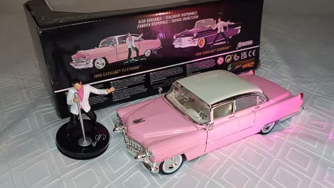 Carro Cadillac Fleetwood (1955), Figura Elvis Presley - Hollywood Rides - 1:24 - Jada Toys Unboxing!