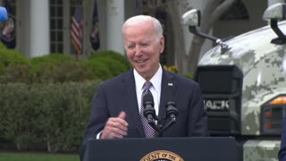Biden repeats the lie that he used to be a truck driver.