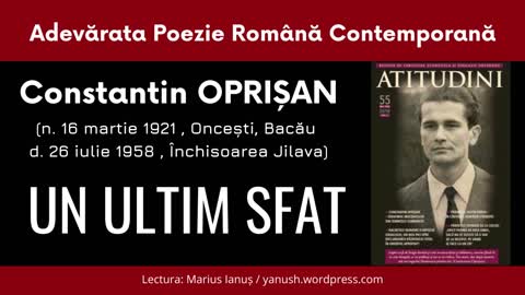 Constantin Oprișan - UN ULTIM SFAT