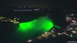 2023-05-30 0033 Right side of Niagara Falls. Earthcam. Aliens are upgrading water purification system.