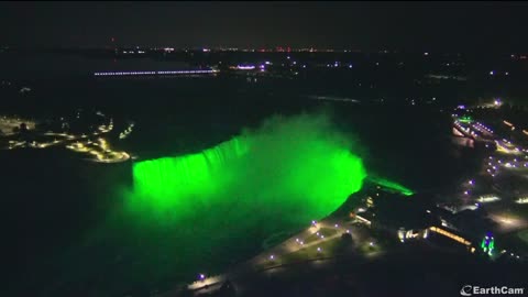 2023-05-30 0033 Right side of Niagara Falls. Earthcam. Aliens are upgrading water purification system.