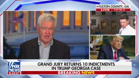 Gingrich Believes Trump Indictments Are 'The Greatest Constitutional Crisis' Since The Civil War Era