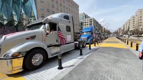 Trucks Roll into DC, Man Assaults Press 3-18-22